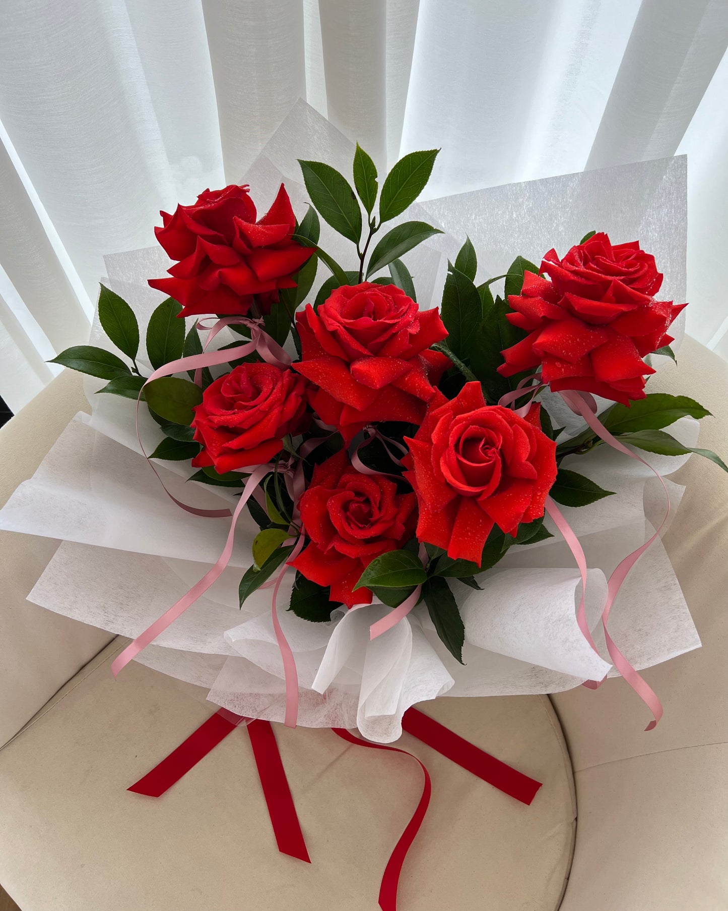 Premium Reflexed Red Roses