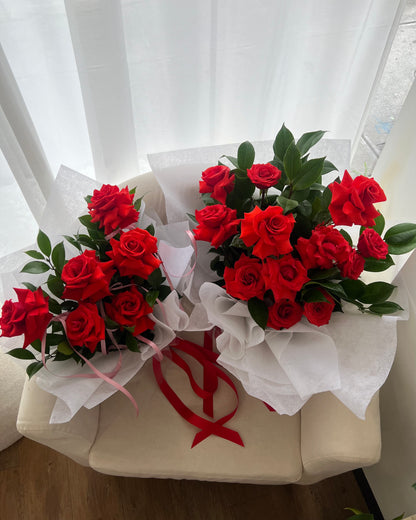 Premium Reflexed Red Roses