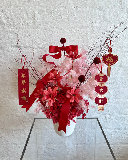 Lunar New Year 2024 Preserved Forever Flowers Red Flowers Melbourne Flower Delivery