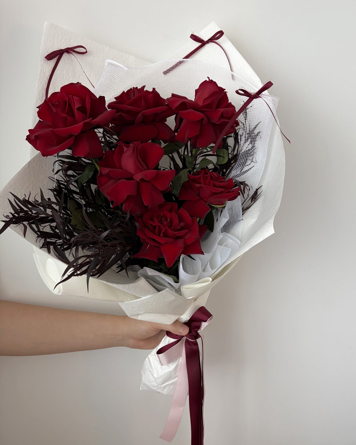 After Dark - Premium Reflexed Red Roses