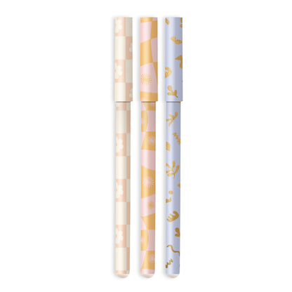 Daisy Grid Ballpoint Pen Pack