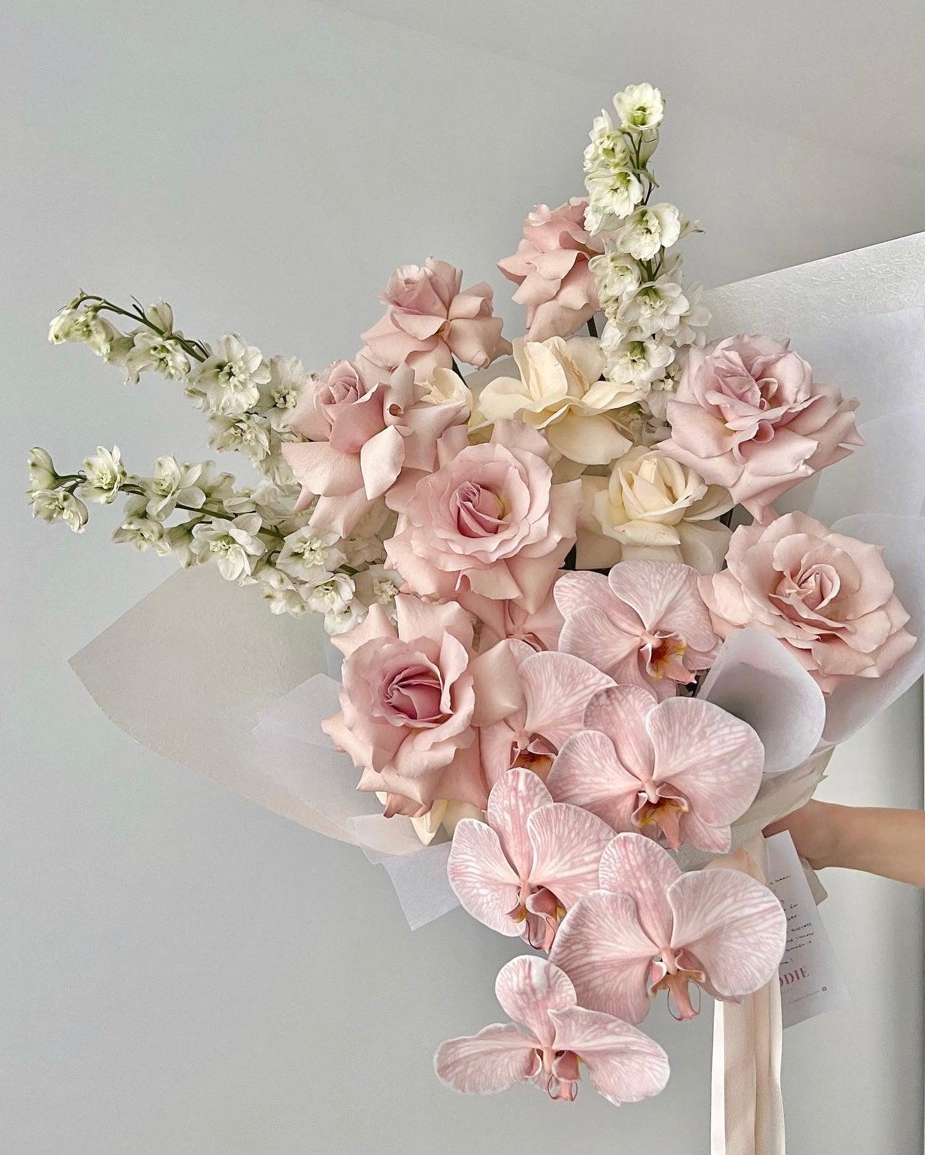 Pink Lemonade Bouquet - Moodie Studios Melbourne Florist Fresh Flowers