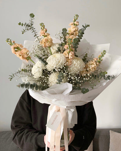 Iced Chai Bouquet - Moodie Studios Melbourne Florist Fresh Flowers