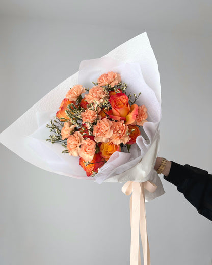 Apricute Bouquet - Moodie Studios Melbourne Florist Fresh Flowers