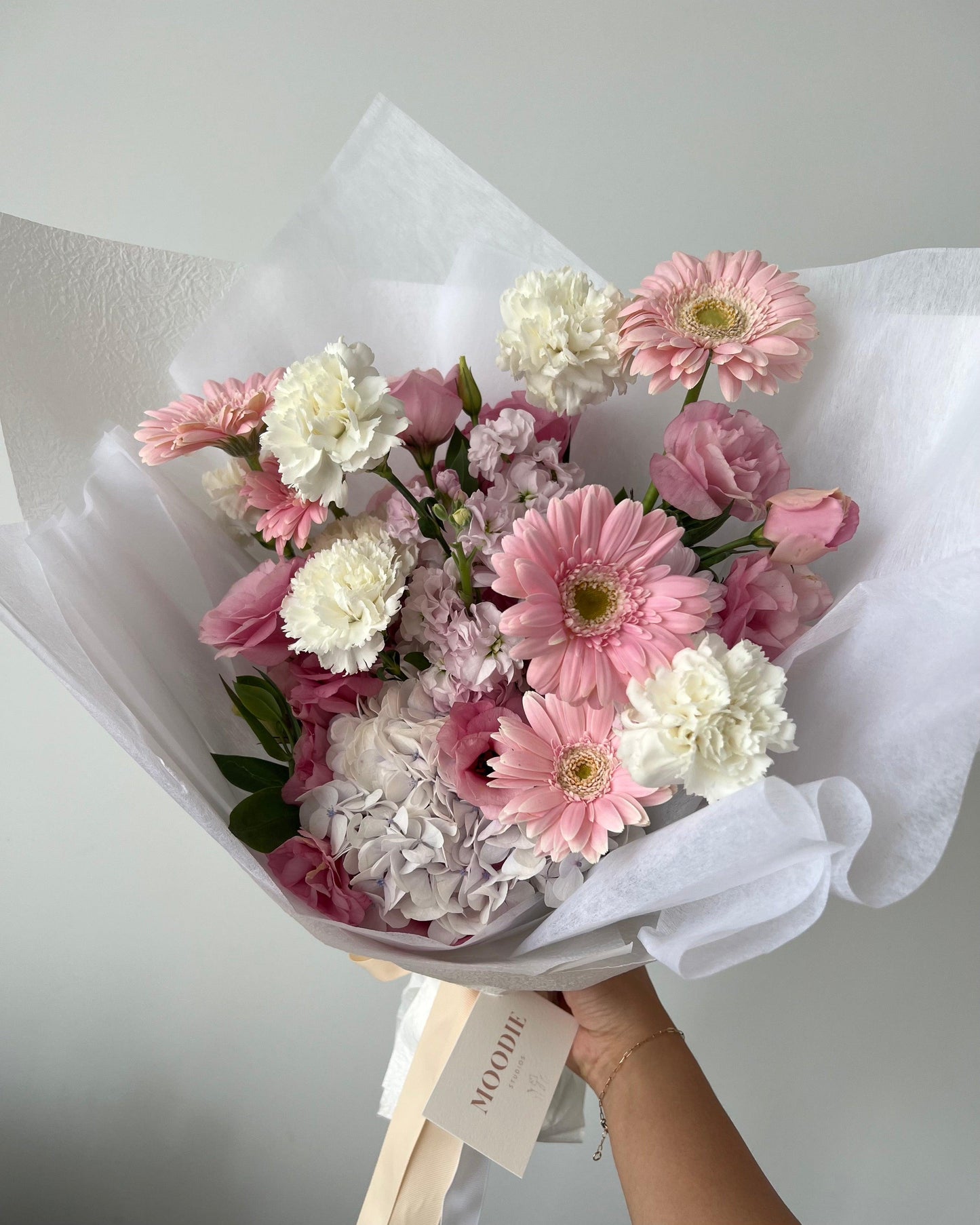 Marshmallow Bouquet - Moodie Studios Melbourne Florist Fresh Flowers